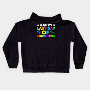 Happy Last Day Of Kindergarten, Gift For Kindergarten Students Graduation Kids Hoodie